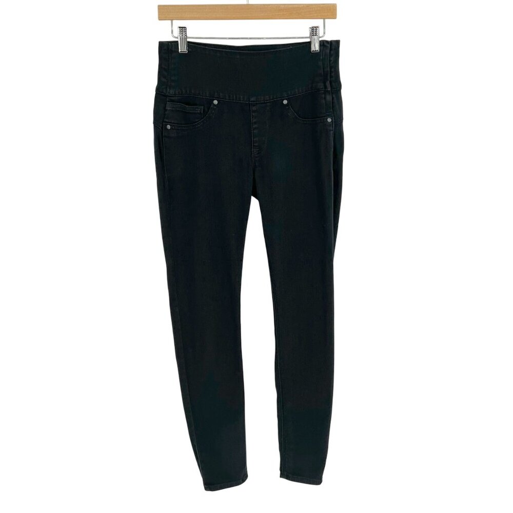 Spanx Womens High Rise Skinny Jeans Jegging Size M Dark Blue Denim Ankle Stretch